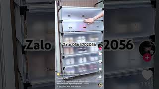 Kệ inox 5 tầng chống bụi - giá để giày dép chống bụi đa năng bh 6 tháng