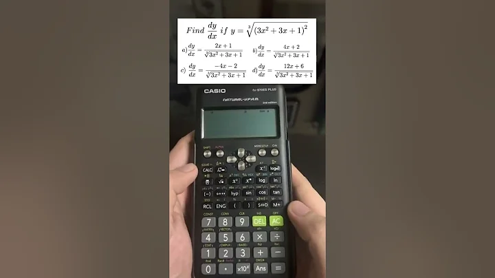 Calculator Techniques for First Derivatives Using Casio fx- 570 ES Plus  (Tagalog/Filipino Math)