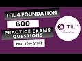 ITIL 4 Foundation Practice Exam | ITIL 4 Certification Questions | Exam 3 (40 Questions)