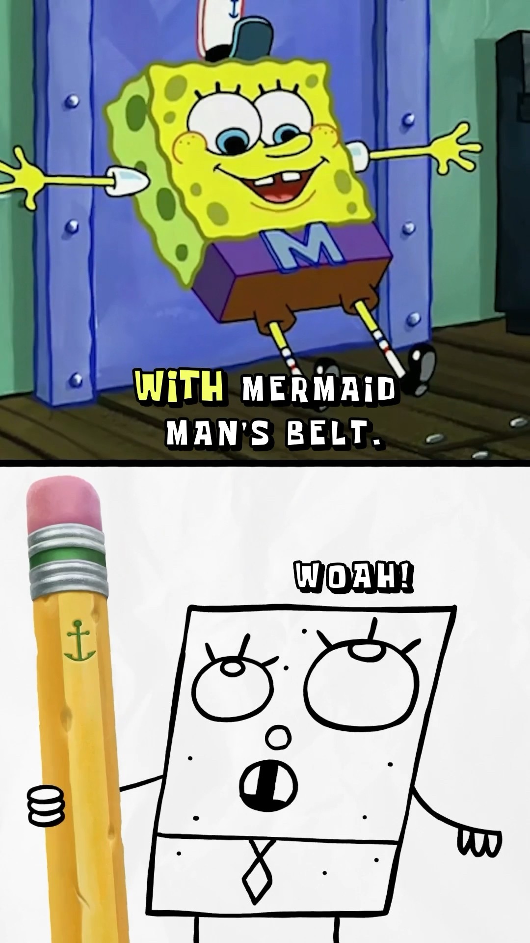 with great power comes great responsibility ? | SpongeBob #shorts