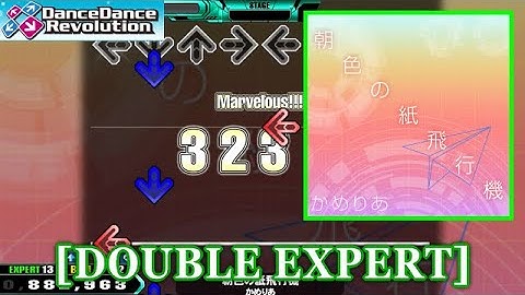 [High-HS] 【DDR 2014】 朝色の紙飛行機 / かめりあ [DOUBLE EXPERT] 譜面確認+Clap