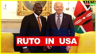RUTO FINALLY ARRIVES IN THE WHITE HOUSE - See how President Biden welcomed him