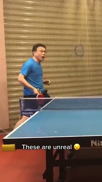 He is a master at table tennis 😳