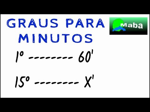 Vídeo: Como Converter Graus Em Minutos