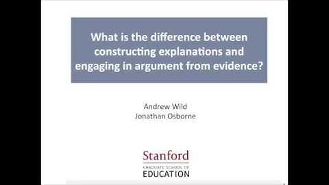 What is the difference between constructing explanations and engaging in argument from evidence?