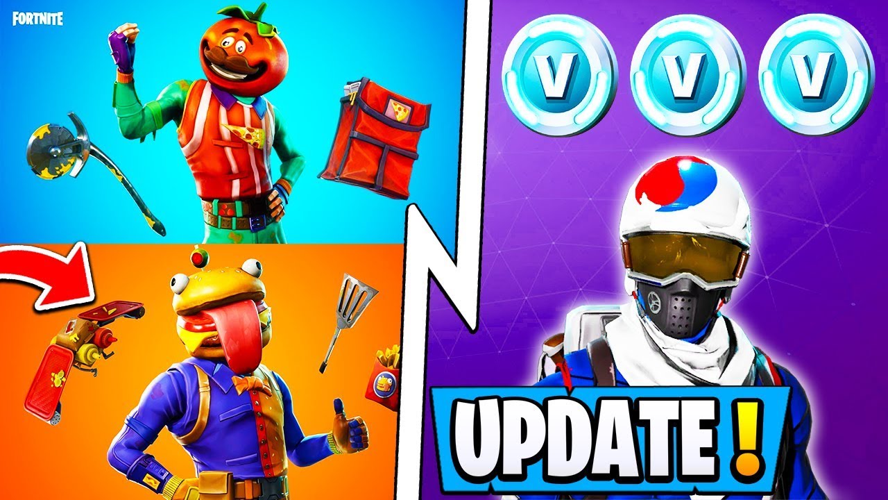 new fortnite 6 3 update free vbucks skin re deploy food war i - fortnite patch 63