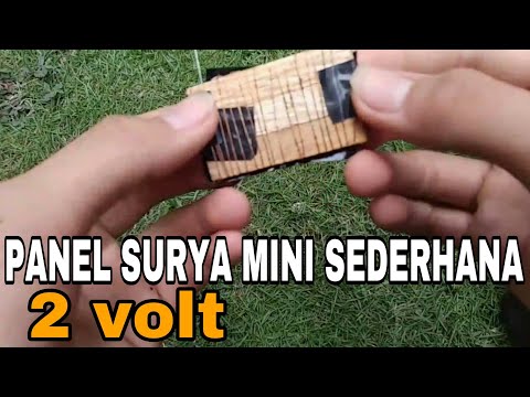 Cara membuat Panel Surya mini 2 volt dari barang bekas(hoax)
