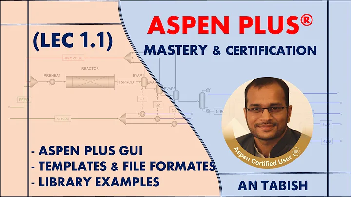 Aspen Plus V14.0 || Getting Started With The Aspen Plus | Lec 1.1