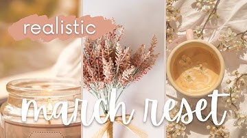 REALISTIC March Reset & Monthly Goal Setting