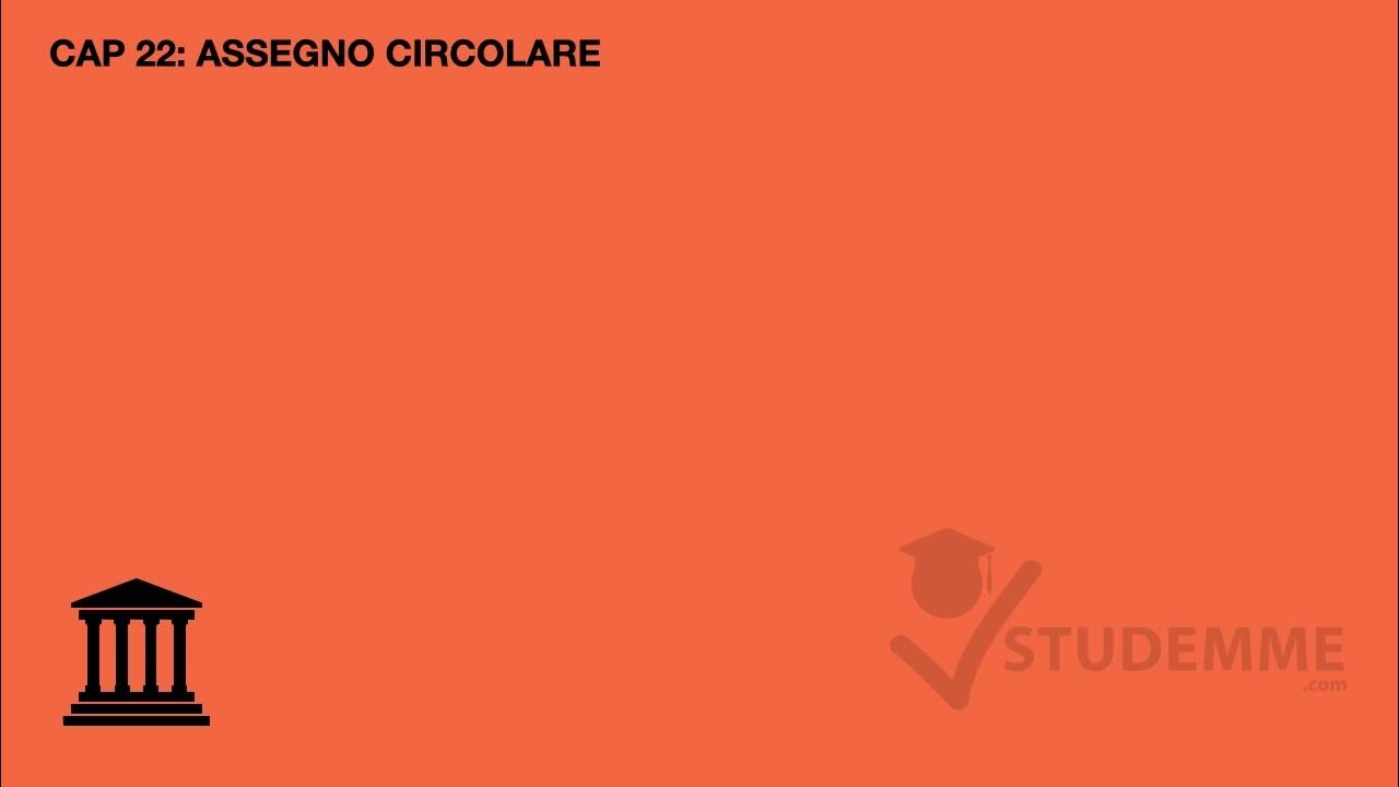 Assegno bancario e circolare VIDEO RIASSUNTO DIRITTO COMMERCIALE YouTube