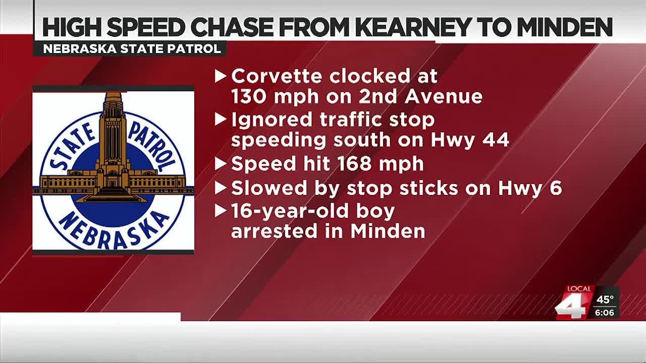 Kearney teen arrested after 160 mph high-speed chase - YouTube