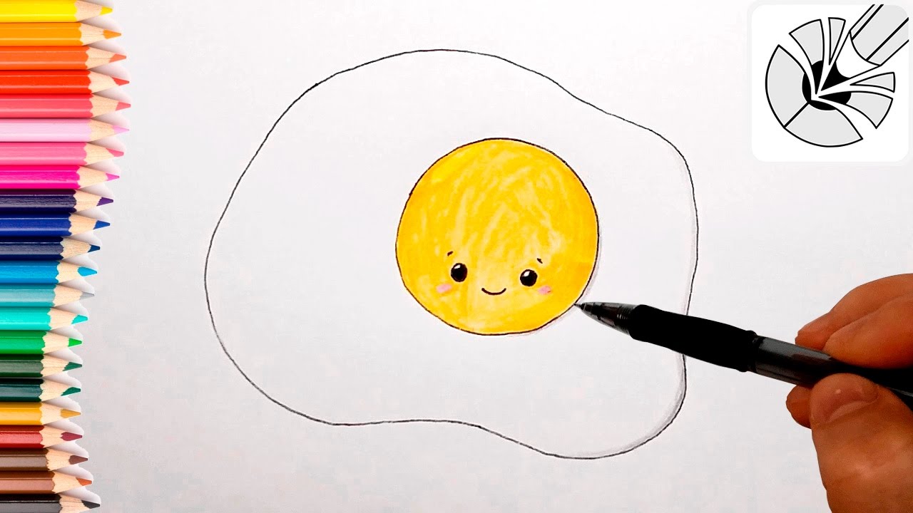 Cute Drawings - How to Draw a Cute Eggs - Draw and Color - YouTube