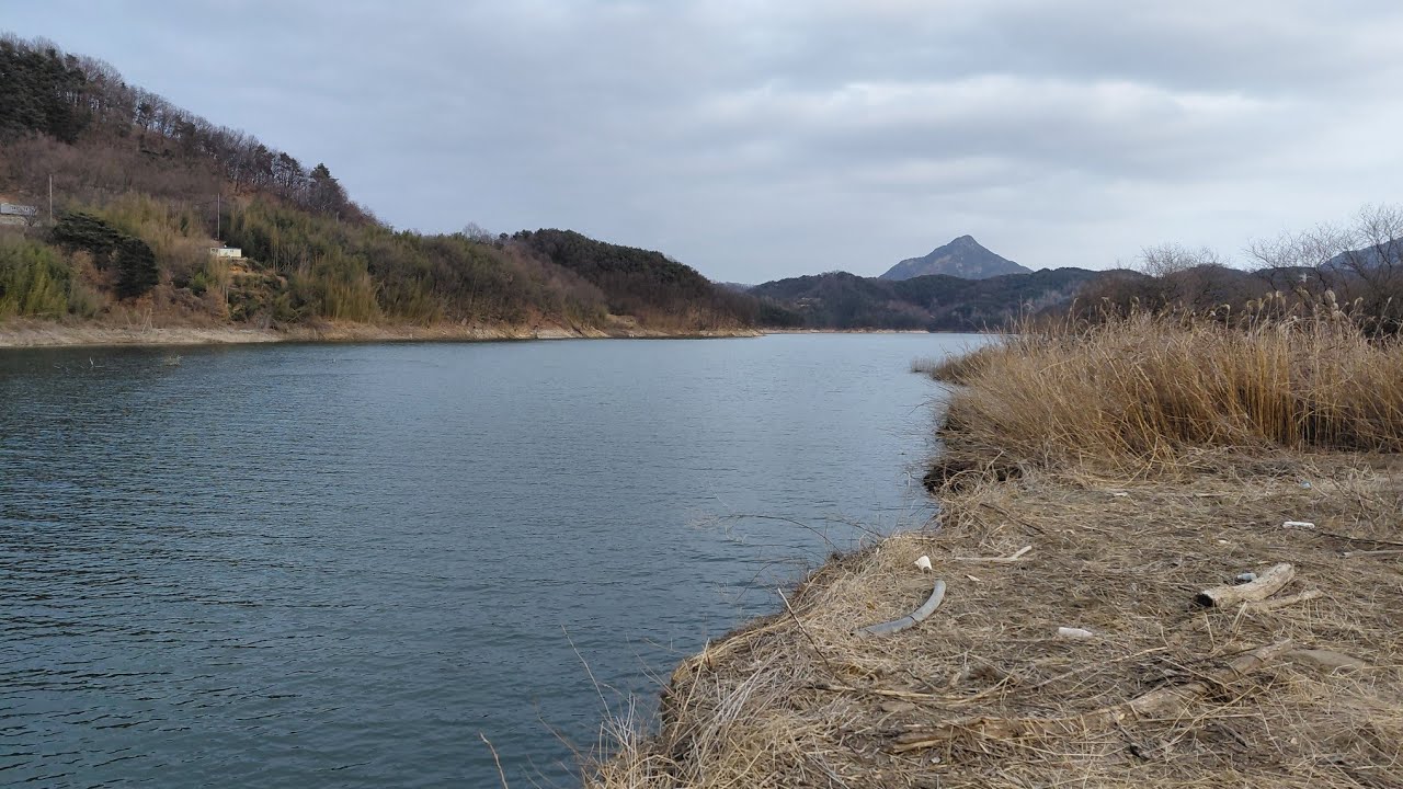 1월 중순 합천호 상황 - 유전교 아래 상황