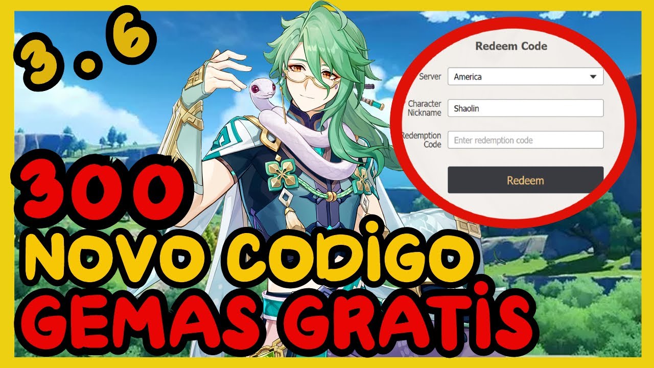 17/02] 3 Novos Códigos de Resgate (300 Gemas Grátis) - Genshin