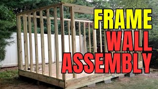 How to Frame a Shed (One Section at a Time) Part 2
