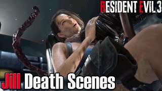 Resident Evil 3 Remake - All Jill Prologue Death Scenes