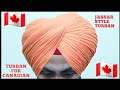 Wattan wali pagg like tarsem jassar style  turban for canadian punjabi lad  sikh turban tutorial