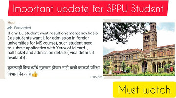 Important update for SPPU Student | SPPU | Pune University | #sppu #puneuniversity
