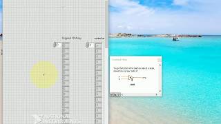 How to arrange elements of a 1-D Array in descending order in LabVIEW