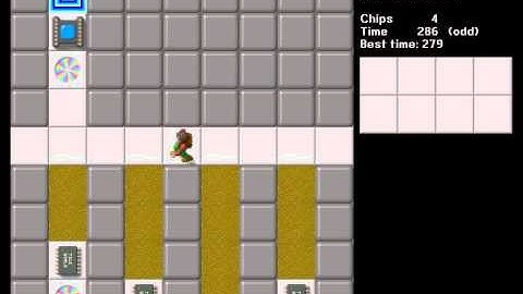 CCLP1 level 45 solution - 279 seconds