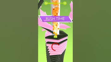 Satisfying stack ball 3d level - 54 #trending #gaming #gameplay