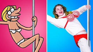 Pole Dancing & 15 Other Episodes Cartoon Box Parody | Hilarious Cartoon | Funny Cartoons Parodies