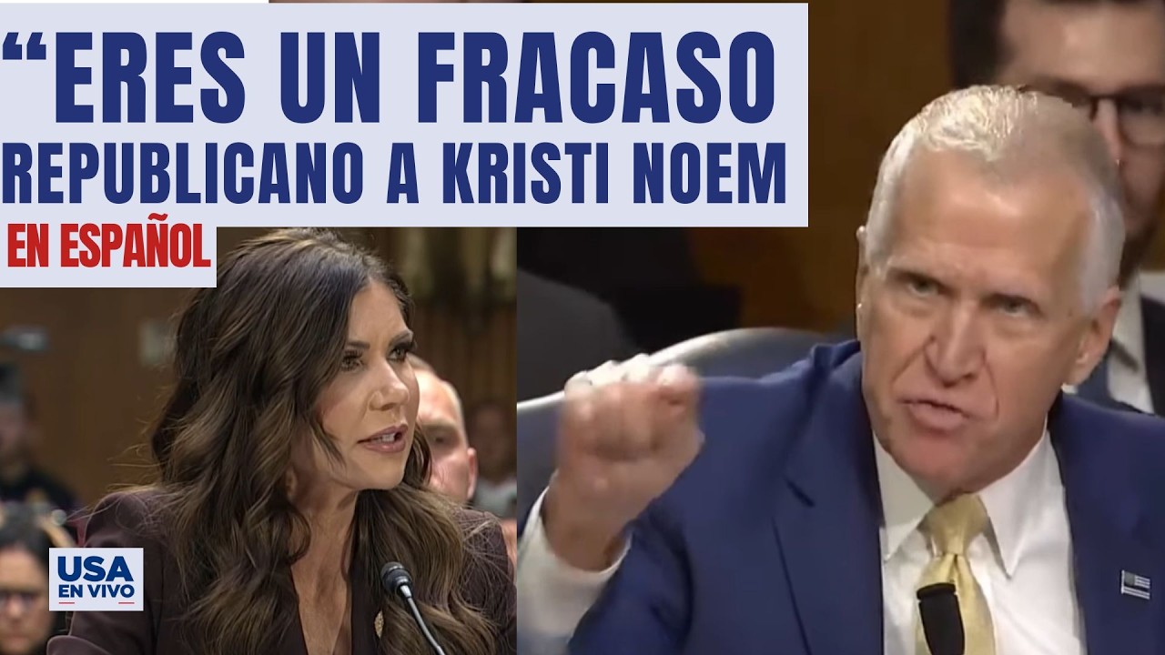 REPUBLICANO Thom Tillis le dice a Kristi Noem en la cara por qué pide su renuncia | USA EN VIVO 🔴