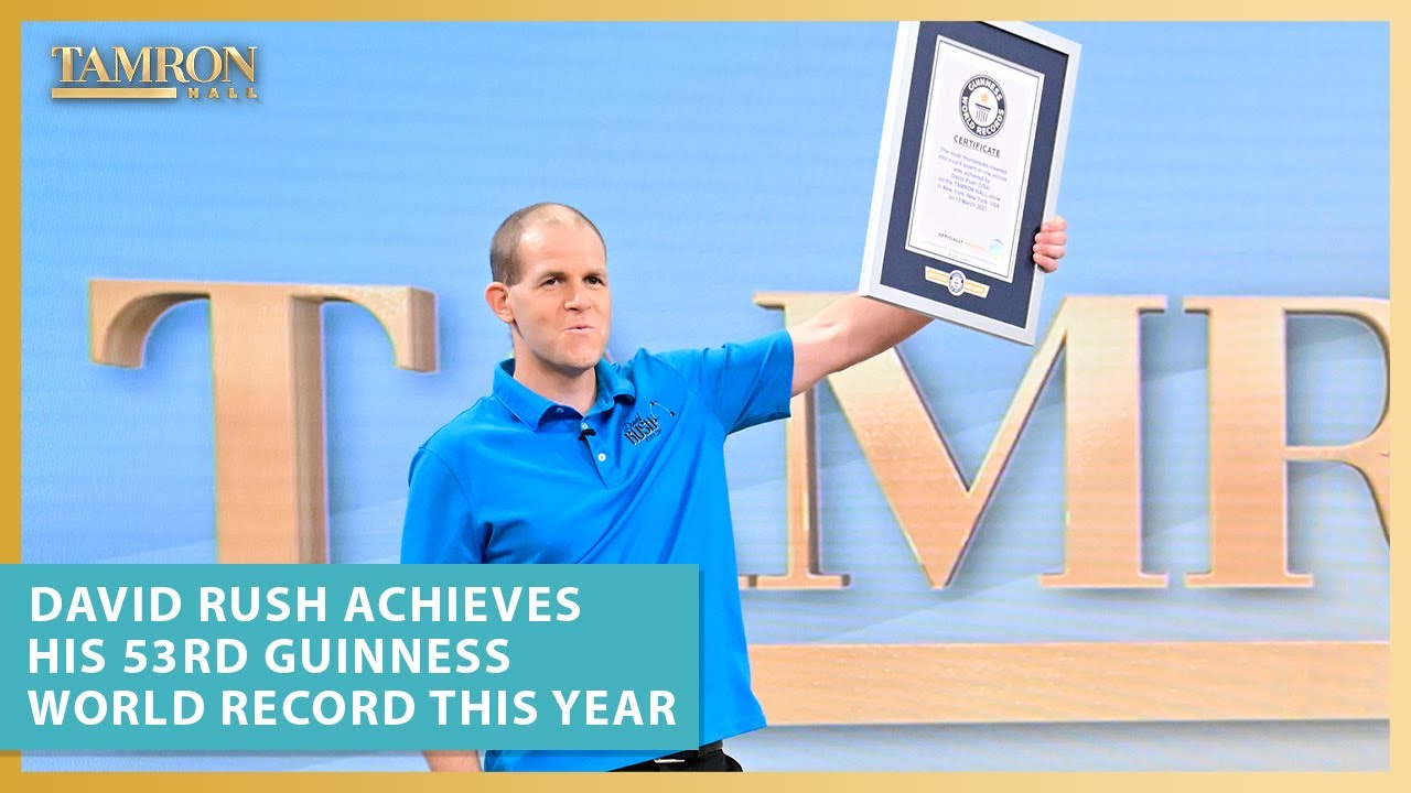 Watch David Rush Achieve His 53rd Guinness World Record This Year - YouTube