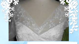 The Georgia Custom Couture-Quality White Lace Tea-Length Wedding Dress