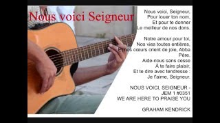 Miniatura de "Nous voici Seigneur"