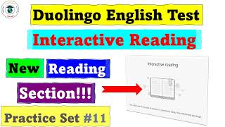 Interactive Reading - Test #11(Answers with Explanation) - Duolingo English Test