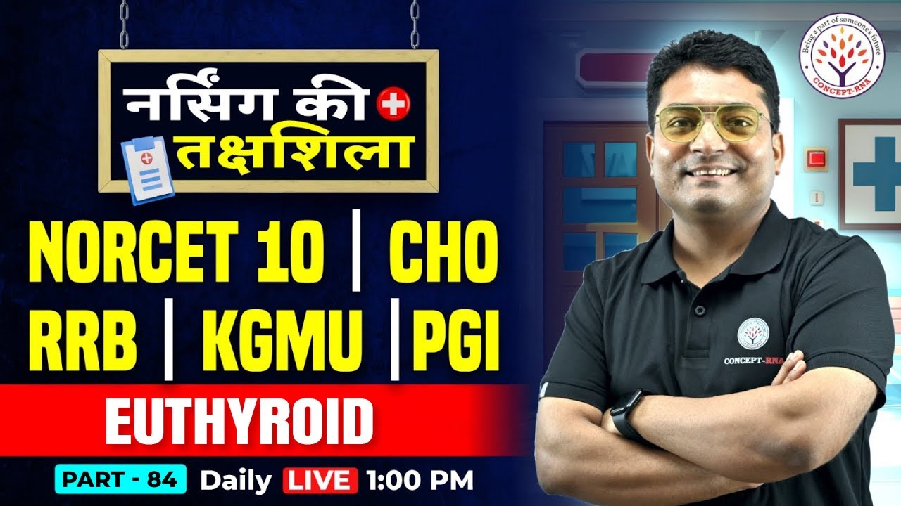 NORCET 10 | RRB | KGMU | PGI | CHO Special MCQs Class | Nursing Ki Takshila by Dr. Himanshu Sir #84