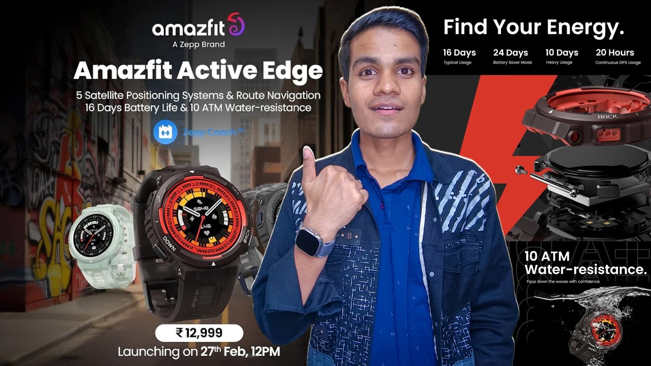 Amazfit Active and Active Edge smartwatches leak after teaser image -   News