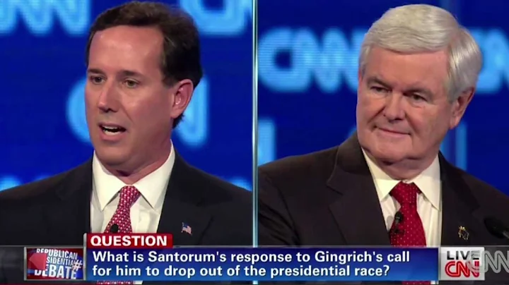 Santorum Hits Gingrich at Republican Presidential Debate