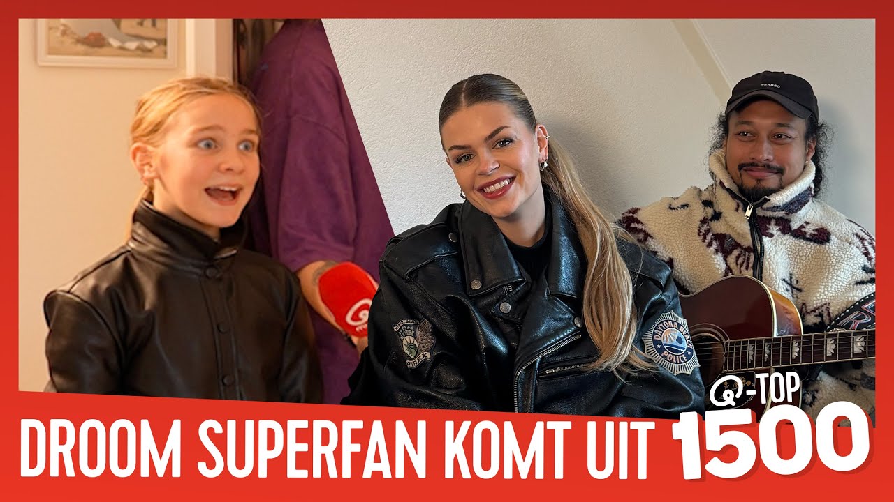 SUPERFAN CELESTE thuis verrast door DAVINA MICHELLE // Q-top 1500