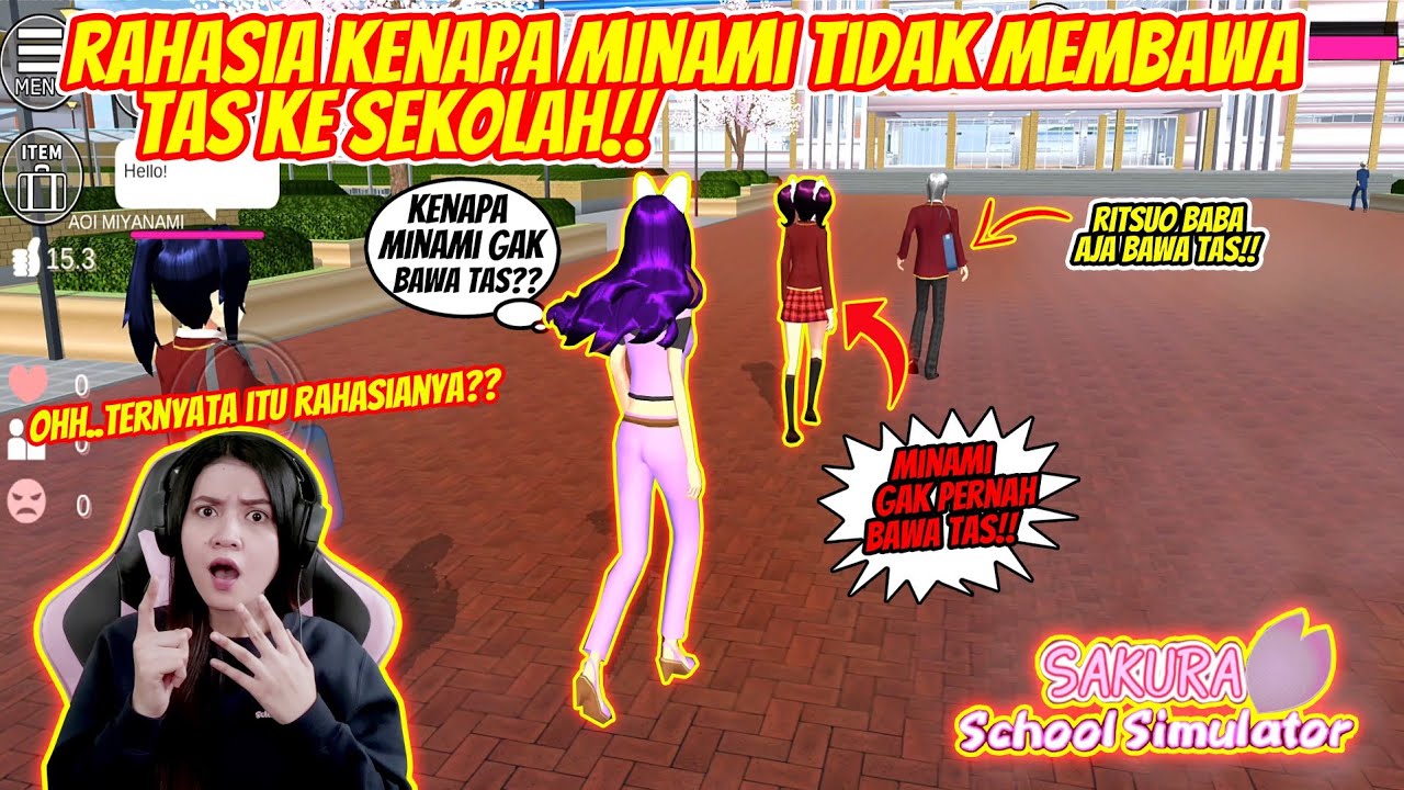 RAHASIA KENAPA MINAMI KASUGA TIDAK PERNAH BAWA TAS KE SEKOLAH!! SAKURA SCHOOL SIMULATOR - PART 94