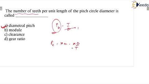 Practice Questions on Gear Terminology | GATE Theory of Machines and Vibrations