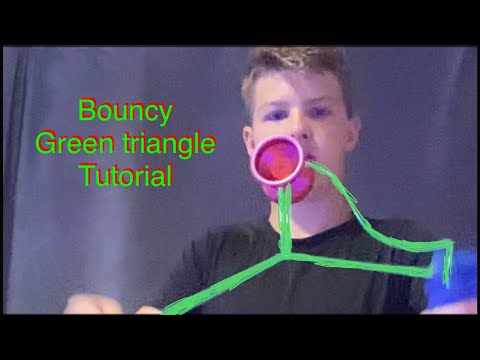 Bouncy green triangle tutorial yo-yo trick