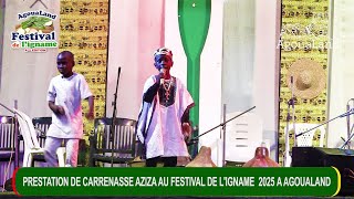 Festival de l'igname 2025 à AgouaLand, prestation du jeune talent CARENASSE AZIZA