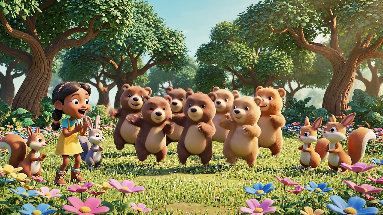 Six Little Bears Wiggle, Wiggle, Wiggle | Nursery Rhymes for Kids & Baby Songs