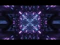 Infinite Abstract Cyber Neon Tunnel Camera Loop Video [4K]