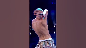 😱 Did He BREAK HIS NECK On Stage?! | Got Talent 2023 #Shorts