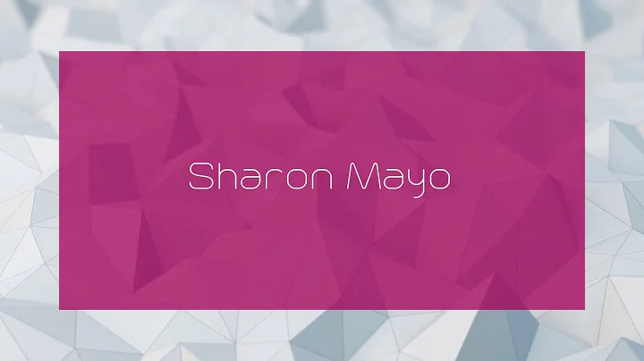 Sharon Mayo - appearance