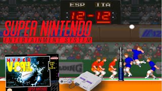 Hyper V-Ball (1994) Super Nintendo Entertainment System (SNES) Gameplay in HD
