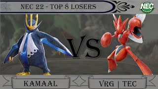 NEC 22 Pokkén DX Off-Stream Top 8: Kamaal (Empoleon) vs VRG | TEC (Scizor)