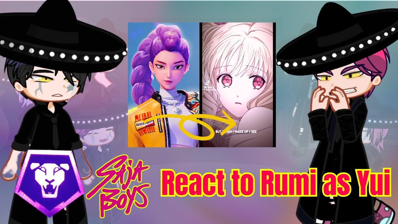 Saja Boys React to Rumi as Yui Komori || GL2 || Kpop Demon Hunter