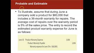 Installment Notes and Contingent Liabilities