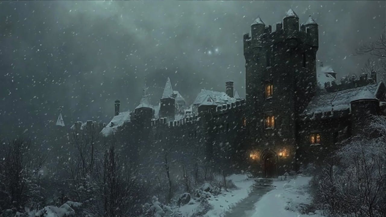Reduce stress & Deep Sleep With Heavy Blizzard & Wind Sounds | Howling ...