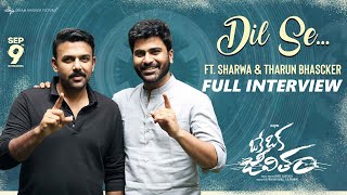 Hero Sharwanand candid unfiltered chat with Tarun Bhaskar about OkeOkaJeevitham | TFPC