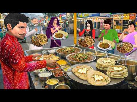 Butter Chole Kulche Famous Street Food Butter Loaded Chole Kulche Comedy Hindi Kahani Moral Stories